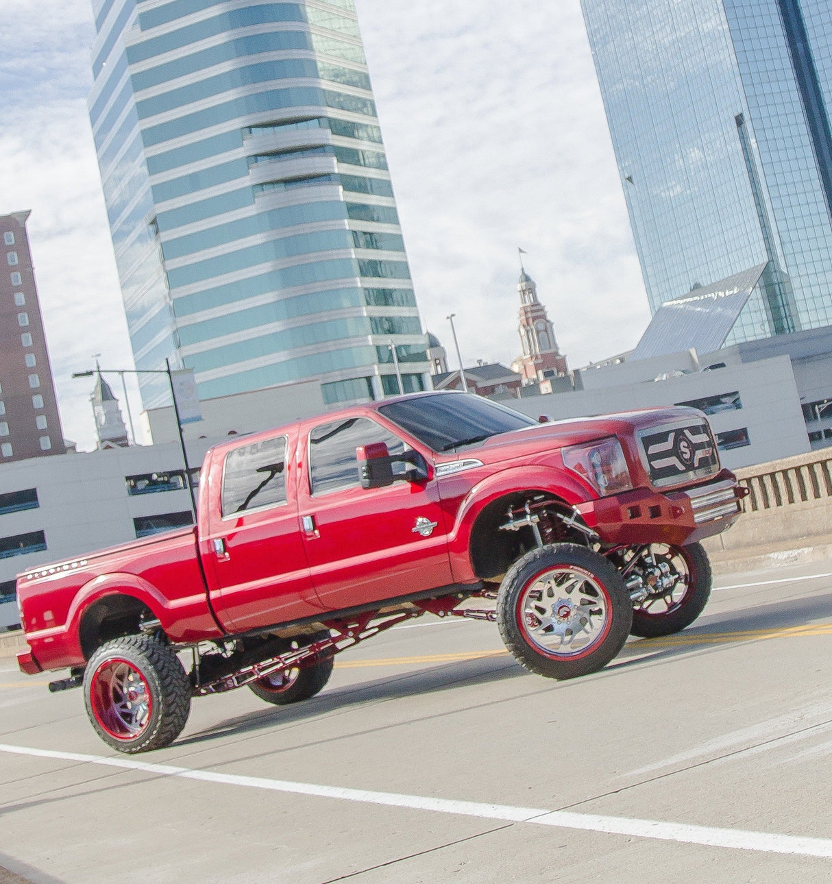 2011-2016 Ford F250/350 Super Duty Long Bed Ladder/Traction Bars - Identity Series Stryker Off Road Design