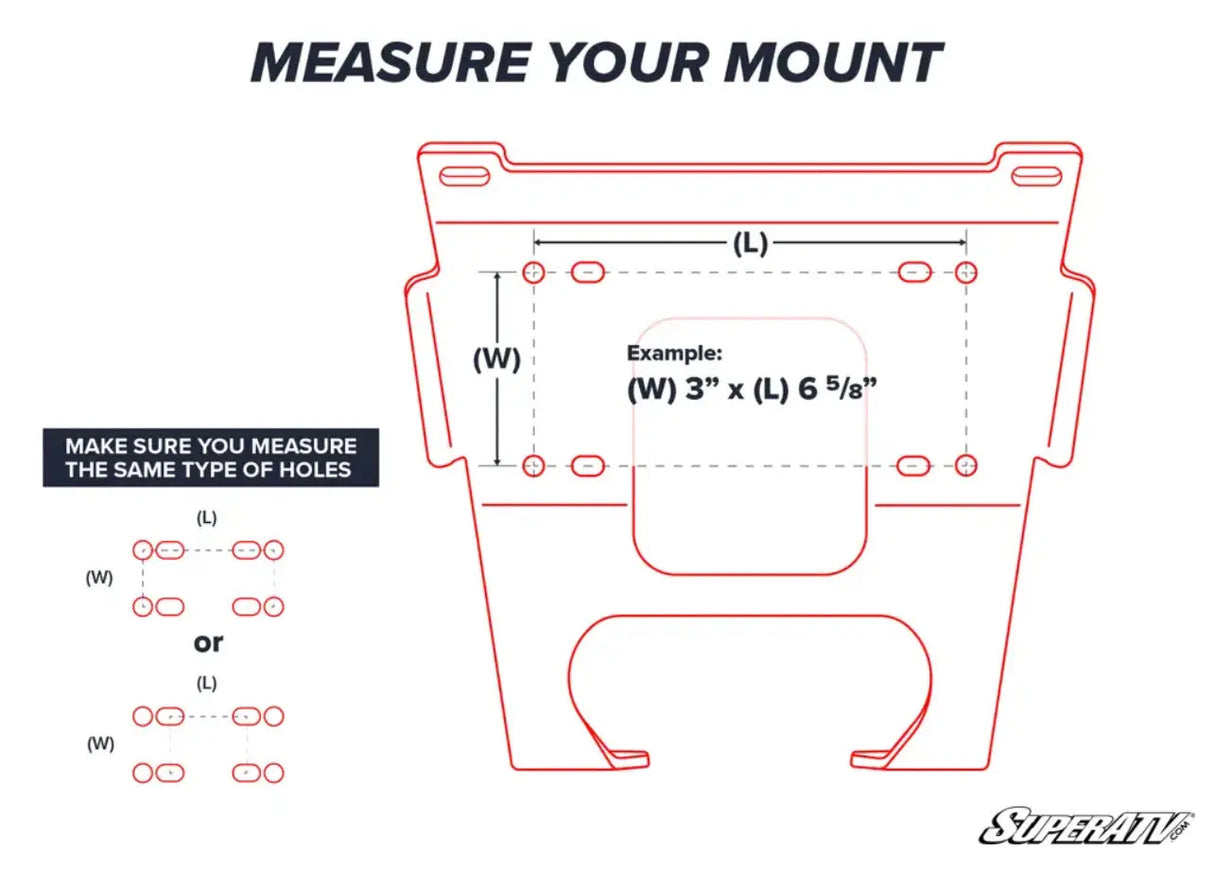 CAN-AM COMMANDER 800 / 1000 WINCH MOUNTING PLATE Platinum High Performance Solutions, LLC.