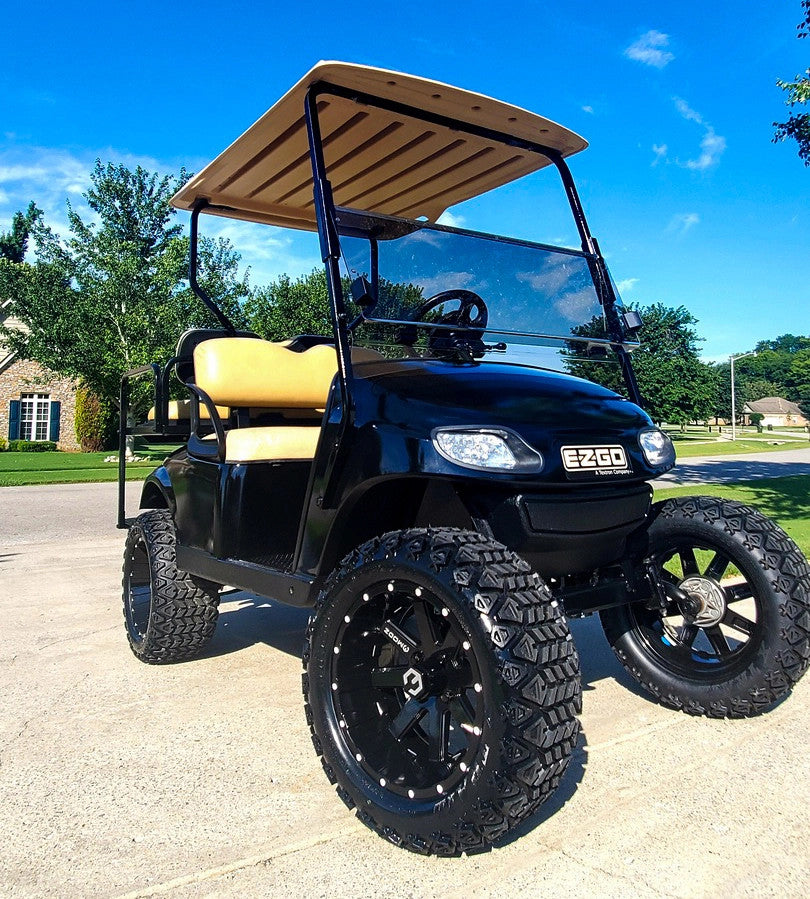 MODZ® Assault 12x7 Glossy Black Golf Cart Wheel