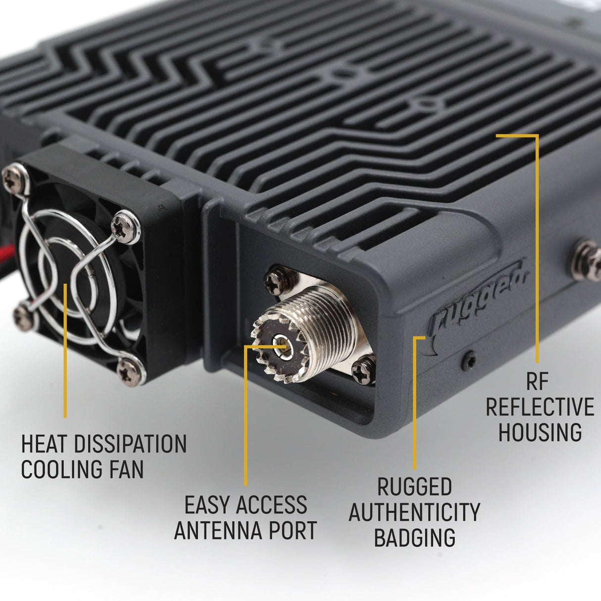 Base Camp - Rambler G4 High Power Mobile Radio with Fiberglass Antenna Kit