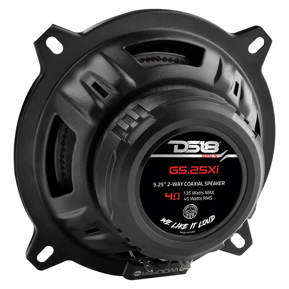 DS18 G5.25XI 5.25" 2-Way Coaxial Speakers (Pair) DS18