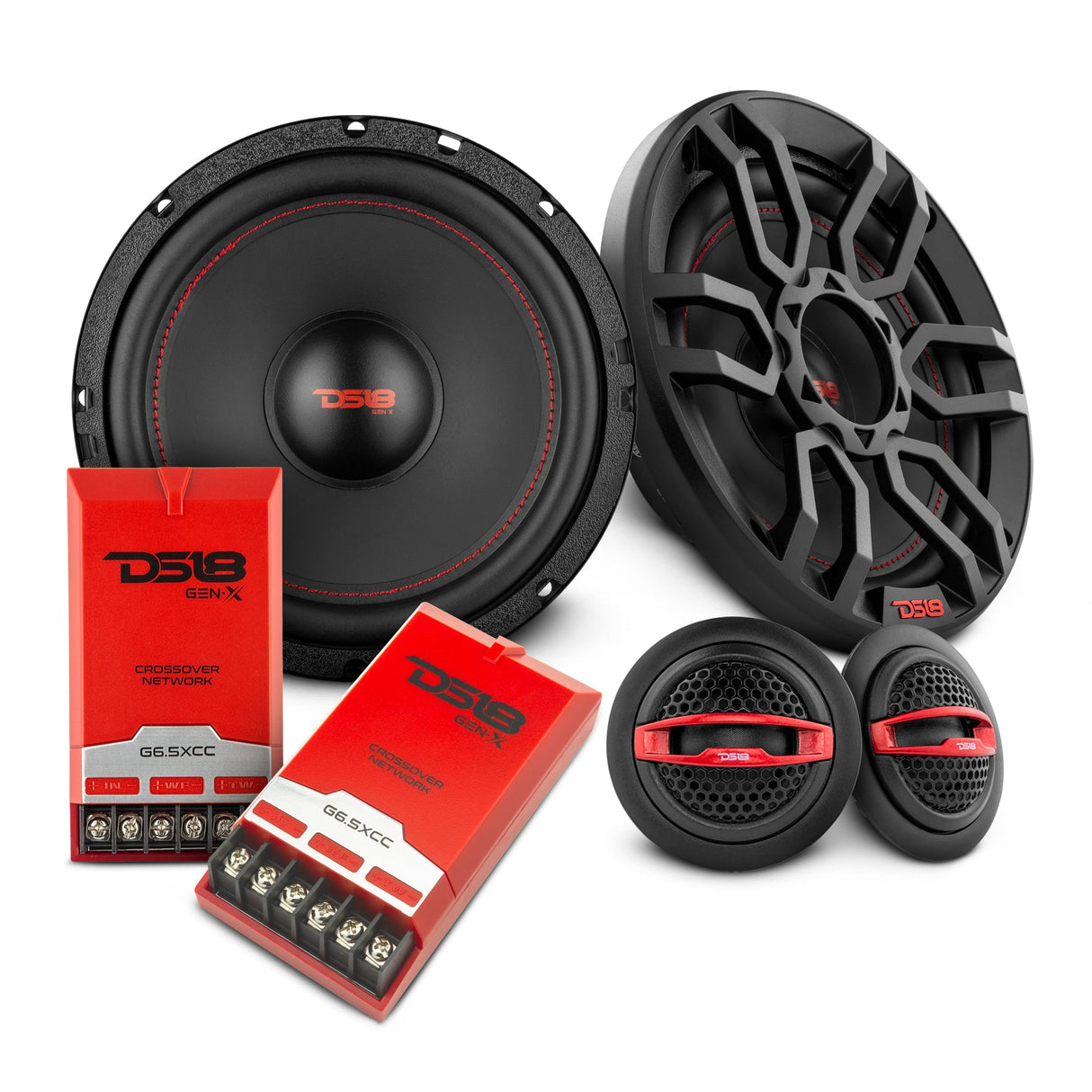 DS18 2008-2021 Honda CR-V Front and Back Doors Speakers Good Upgrade/Replacement Package 900 Watts