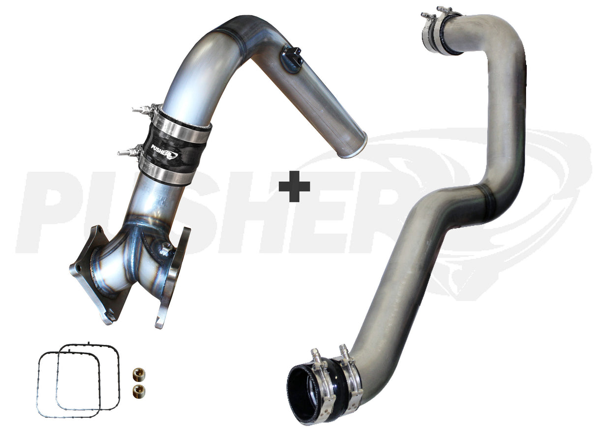 Pusher SuperMax Intake System & Max 3" Driver Side Charge Tube for 2006-2010 Duramax LBZ LMM