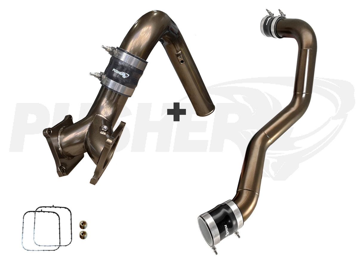 Pusher SuperMax Intake System & Max 3" Driver Side Charge Tube for 2006-2010 Duramax LBZ LMM