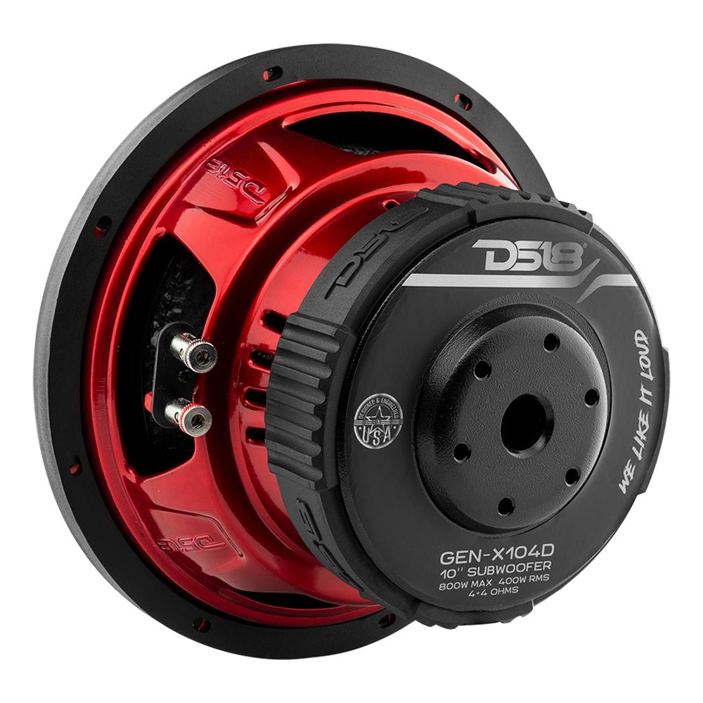 GEN-X 10" Subwoofer 400 Watts Rms DVC 4-Ohm