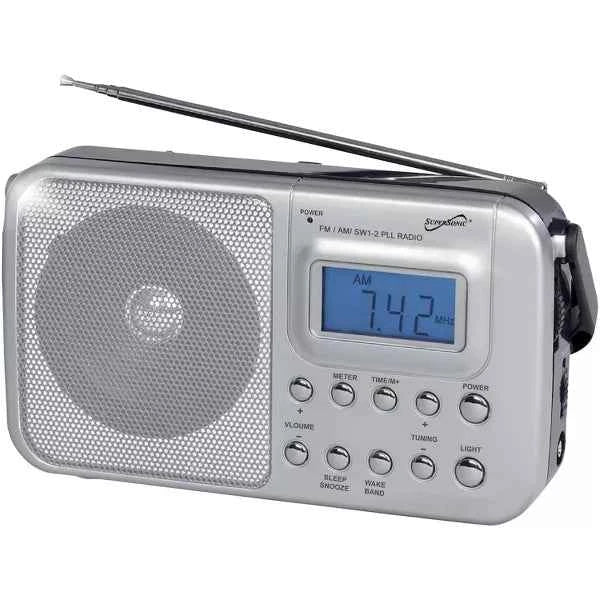 Supersonic® Portable 4-Band AM/FM/SW 1–2 Radio, SC-1091 TekShack