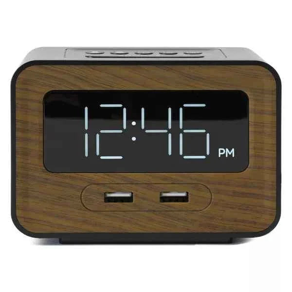 Lumoday Dual USB Alarm Clock TekShack