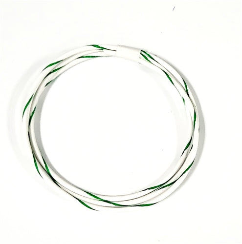 GXL 14 AWG AUTOMOTIVE WIRE WHITE W/ LT GREEN STRIPE