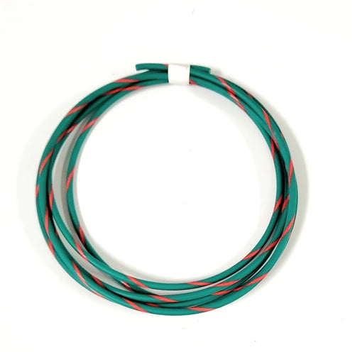 GXL 14 AWG AUTOMOTIVE WIRE GREEN W/ RED STRIPE