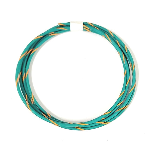 GXL 14 AWG AUTOMOTIVE WIRE GREEN W/ ORANGE STRIPE