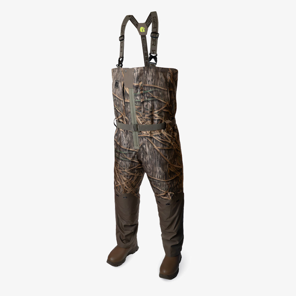 Omega Uninsulated Zip Waders | Mens - Mossy Oak Original Shadow Grass