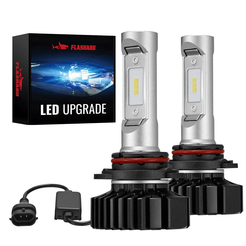 S7 9006/HB4 100W 6500K 22000LM White IP68 LED Headlight Bulbs 2Pcs