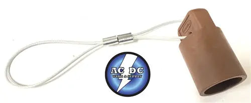 Female Device Cap, For 300/400A 600V AC/DC, Single Conductor Series 16 Cam lock. BROWN AC/DC WIRE AND SUPPLY