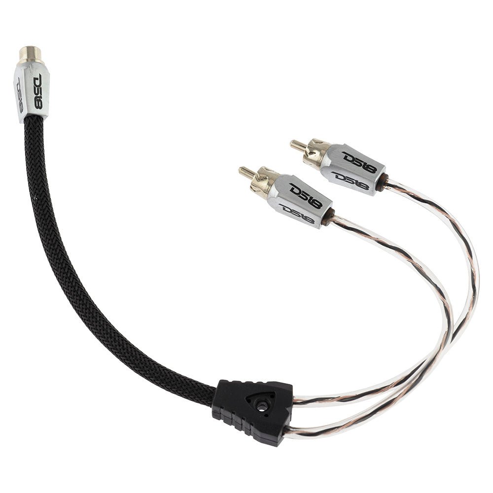 Level 3 RCA 100% Copper OFC Y Connector 1 FEMALE to 2 MALE - BLACK / RED Kit