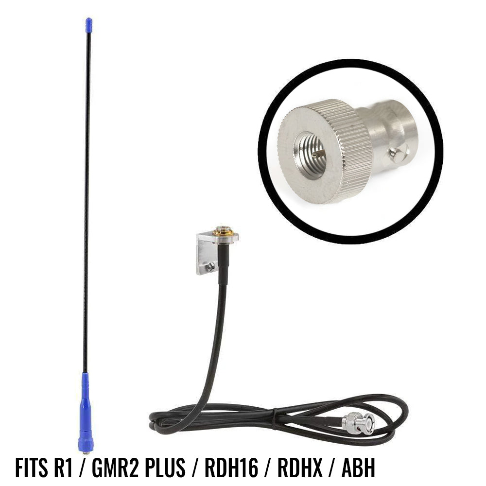 External Headset Antenna Kit with BNC Connector for Handheld Radios