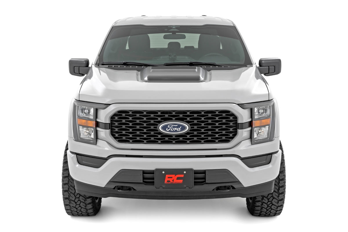 Hood Scoop Gloss Black Ford F-150 2WD/4WD (2021-2025) Rough Country