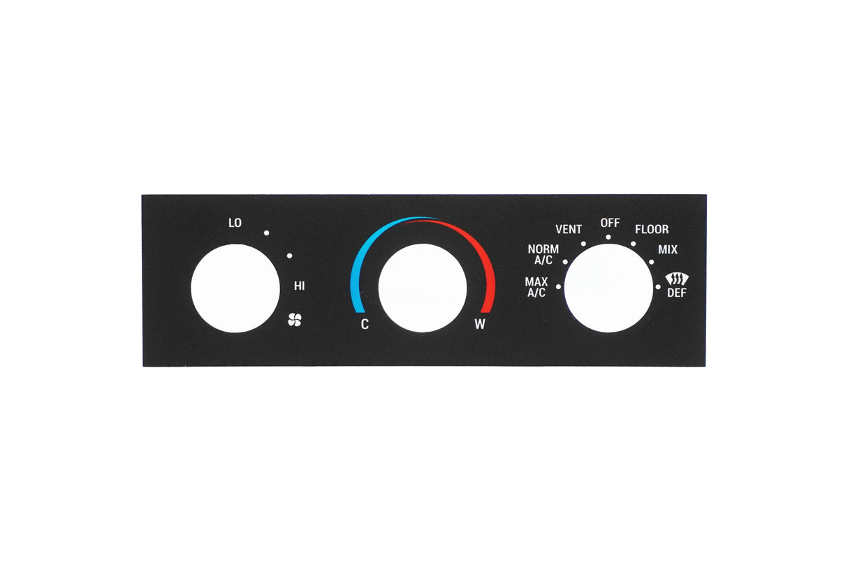 Cluster Faceplate Kit - XLT Original - Diesel - 1992-1997 Ford F-Series Chinook Auto