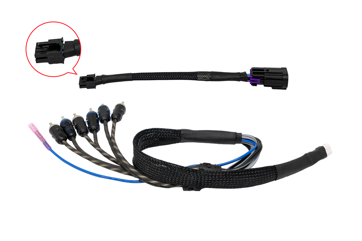 Kawasaki® Teryx H2 Garmin Tread® RCA Output Kit - 6 CH w/ Remote | UTVS-H2-GRM-RCA-OUT-KIT UTV Stereo