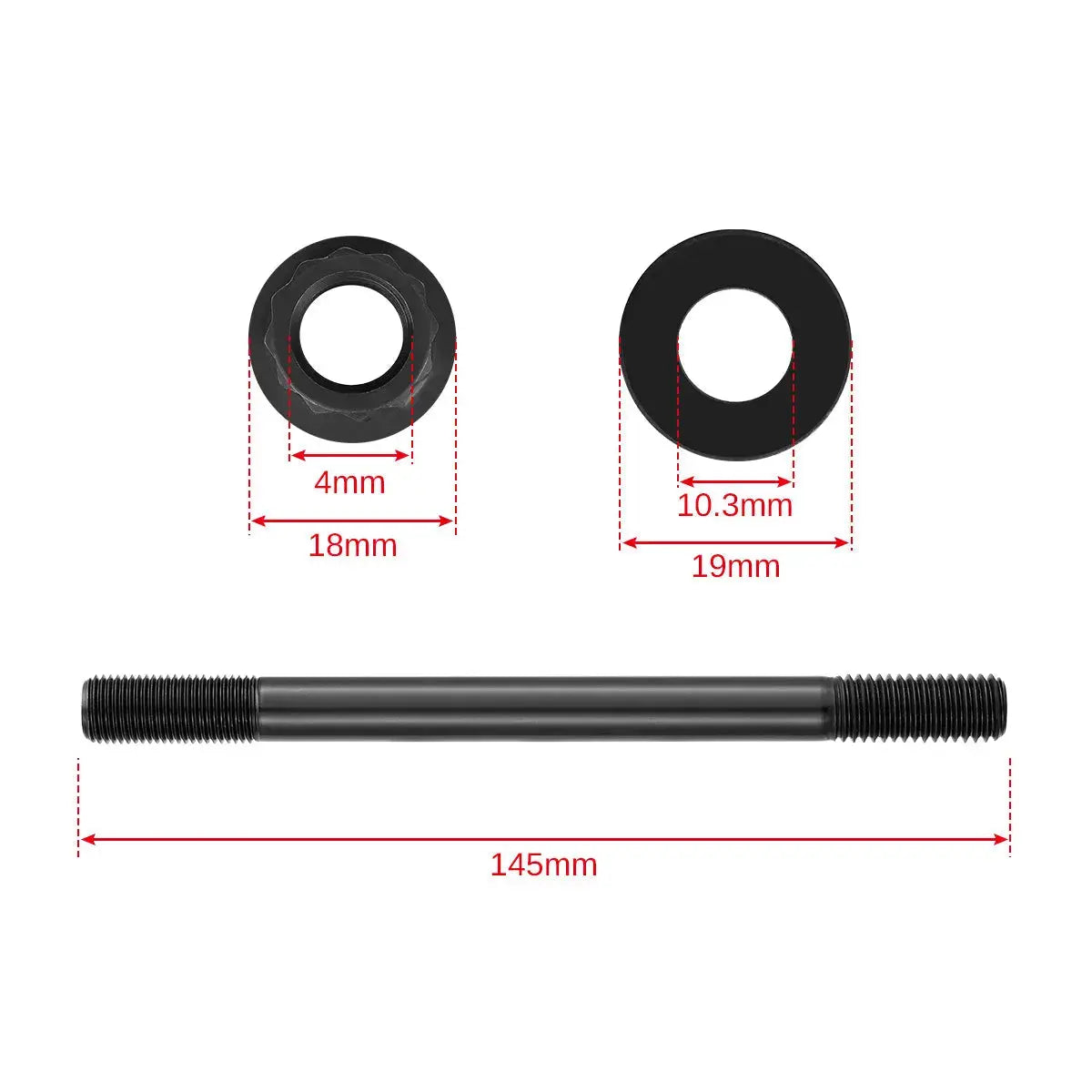 Head Stud Kit for 1996-2000 Honda Civic 1996-1997 Honda Civic Del Sol