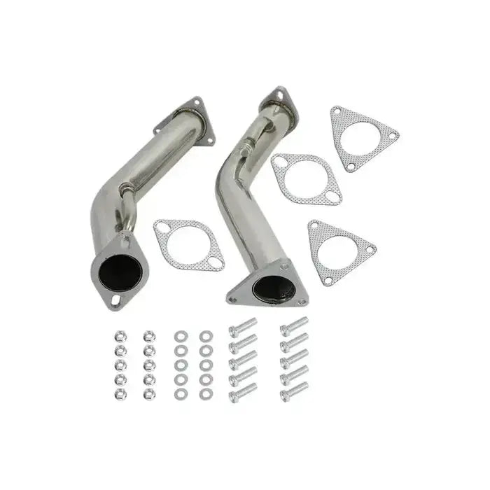 Exhaust Header/Downpipe Exhaust/Y Pipe Downpipe All-In-One Kit for 2009-2013 Nissan 370Z /Infiniti G37 G37X G37XS 3.7L Flashark