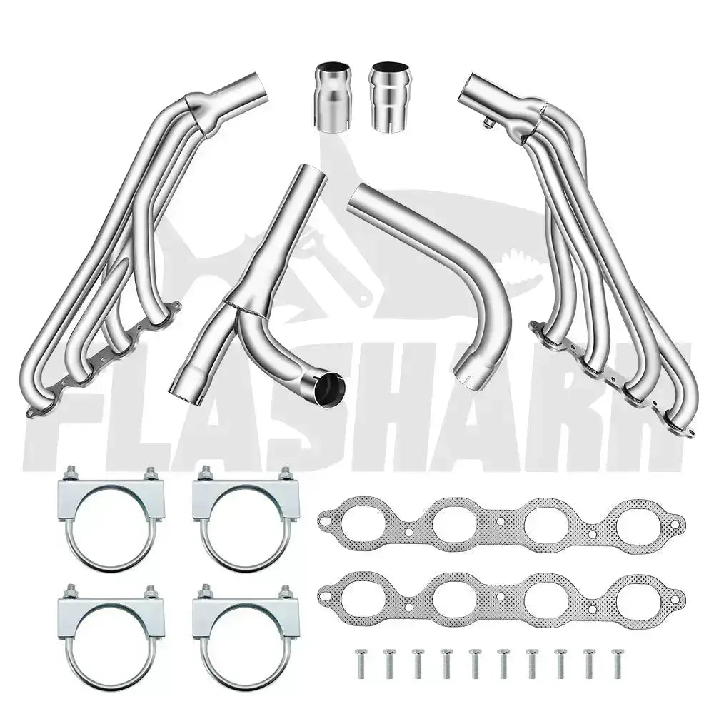 Long Tube Headers For 2014-2017 Chevy Silverado 1500/Tahoe GMC Sierra 1500/Yukon Cadillac Escalade 5.3L 6.2L V8 | 2WD 4WD Flashark
