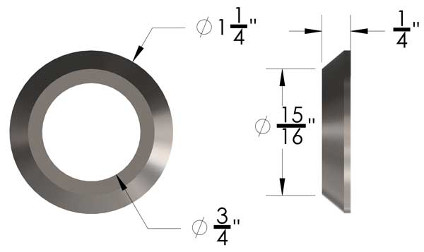 Weld Washer 3/4"