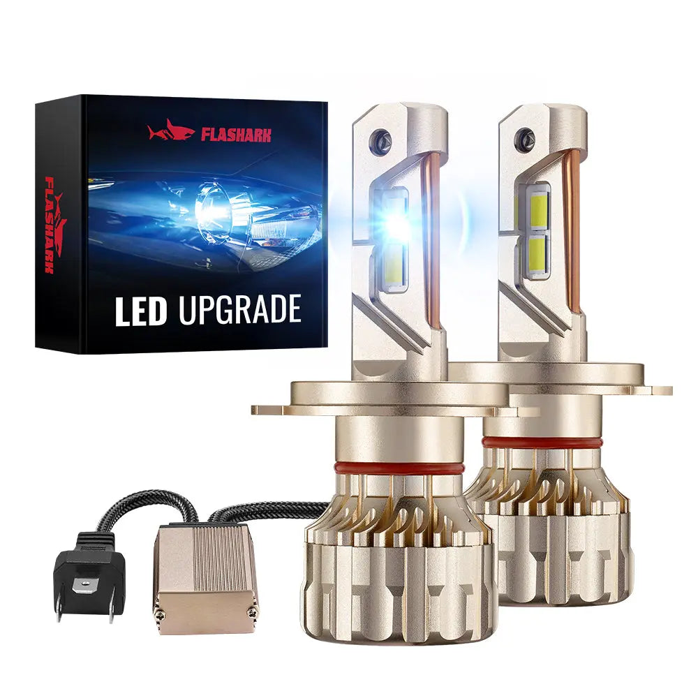 H4/9003/HB2 LED Headlight Bulbs 110W 6500K 28000LM White Dual-function 2Pcs for Chevrolet/Ford/GMC//BMV/Dodge/Honda/Nissan/Jeep