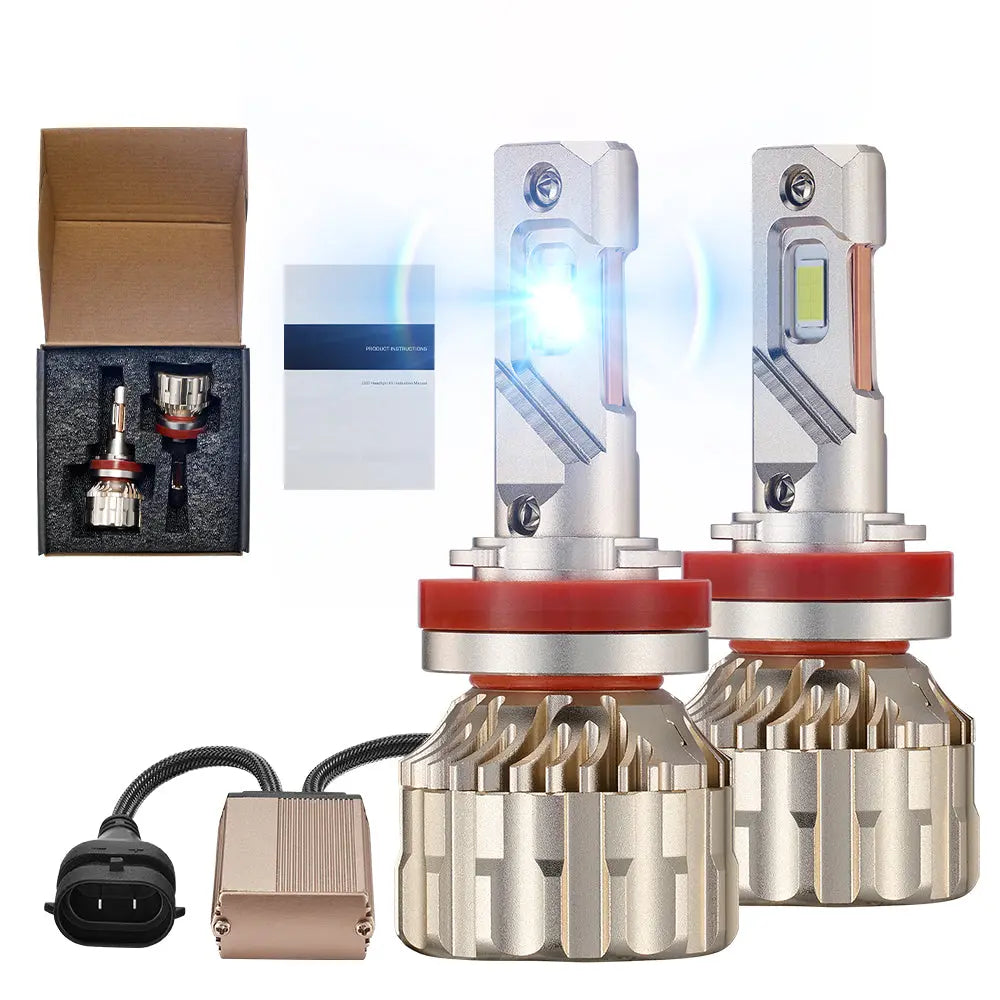 H11 H8 H9 LED Headlight Bulbs 110W 6500K 28000LM White 2Pcs for Chevrolet/Ford/Toyota/Dodge/GMC/Honda/Nissan/Lexus/Jeep/Mazda Flashark