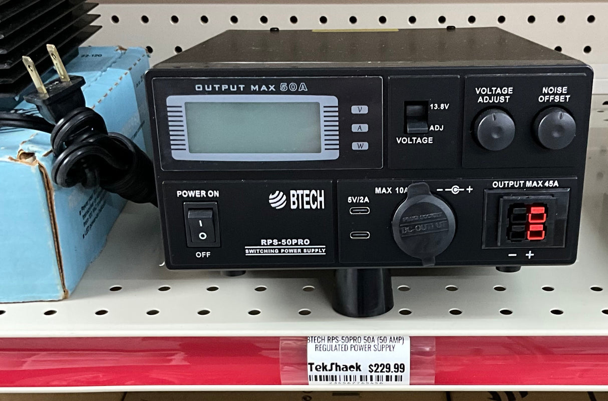 BTECH RPS-50PRO 50A (50 Amp) Regulated Power Supply BTECH