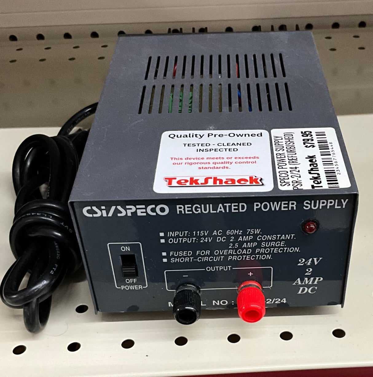 SPECO Power Supply PSR-2/24 (Pre-Owned) SPECO