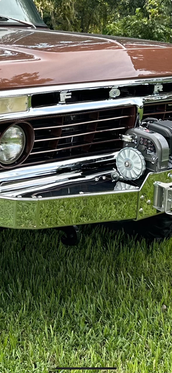 Engineered Vintage 'GOAT' winch bumper - 1967-1979 Ford F-Series Engineered Vintage LLC