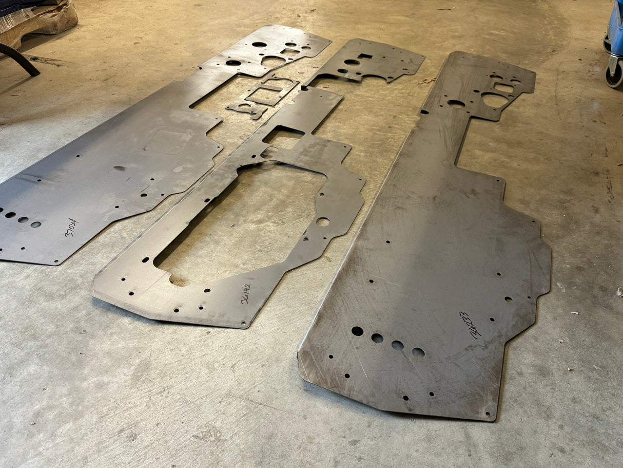 72-93 Dodge Firewall Plate 1 Piece Smooth Wire Tuck