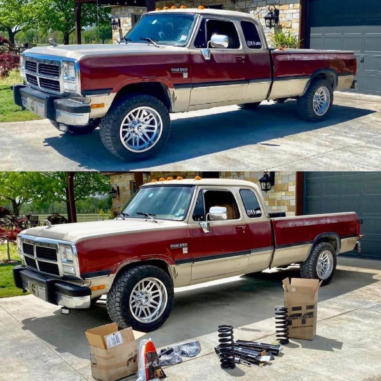 First Gen Gas and Diesel 2wd 2” Leveling Kit Far From Stock
