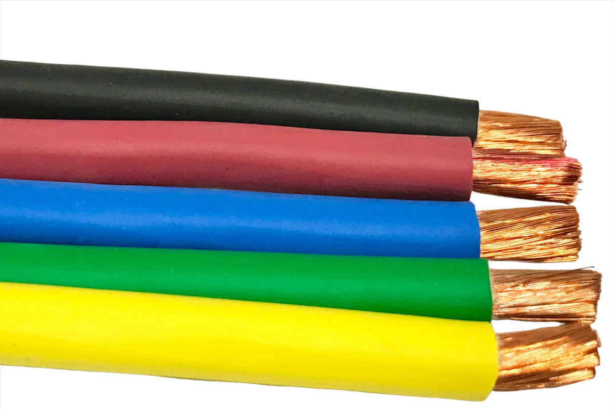 SAE J1127 Welding Lead & Battery Cable Copper Wire MADE IN USA CHOOSE AWG SIZE & COLOR AC/DC WIRE AND SUPPLY