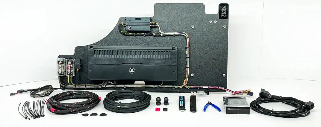 Underseat >>> Ten87 Design Quad 6.5-inch Hand-Crafted Subwoofer Package with Pre-Tuned Amplifier