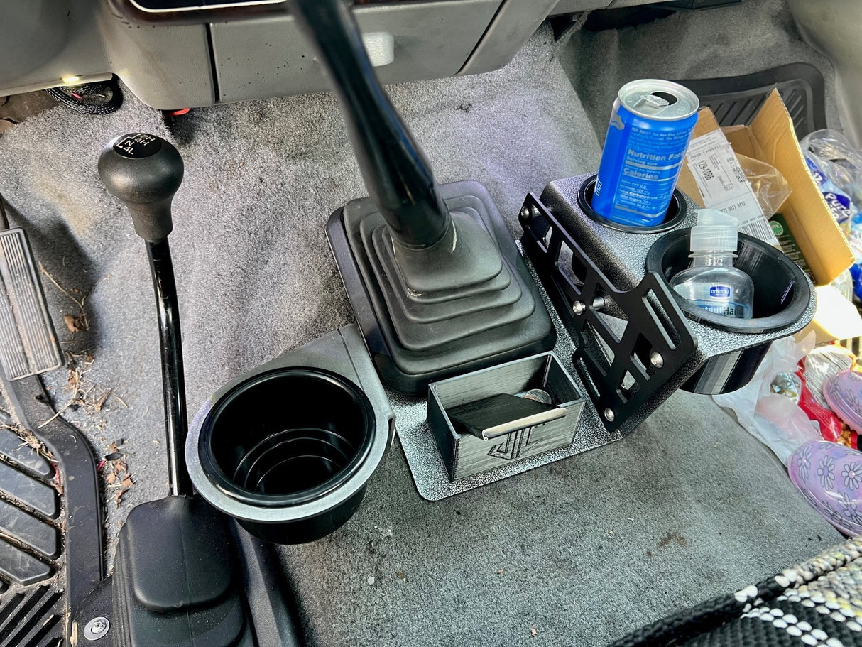 JC Customs Driver Side Cup Holder Expansion Kit - 1992-1997 Ford F-Series & Bronco JC Customs