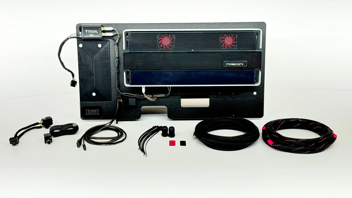 Mosconi-Gladen Loaded Subwoofer 2500wrms Amplifier Rack for 2019+ GMC/Chevy BOSE Trucks Sounds Good Stereo