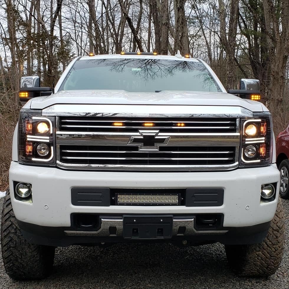 Chevy 15-19 Silverado 2500/3500 Projector Headlights OLED Halos, DRL - Multiple Styles