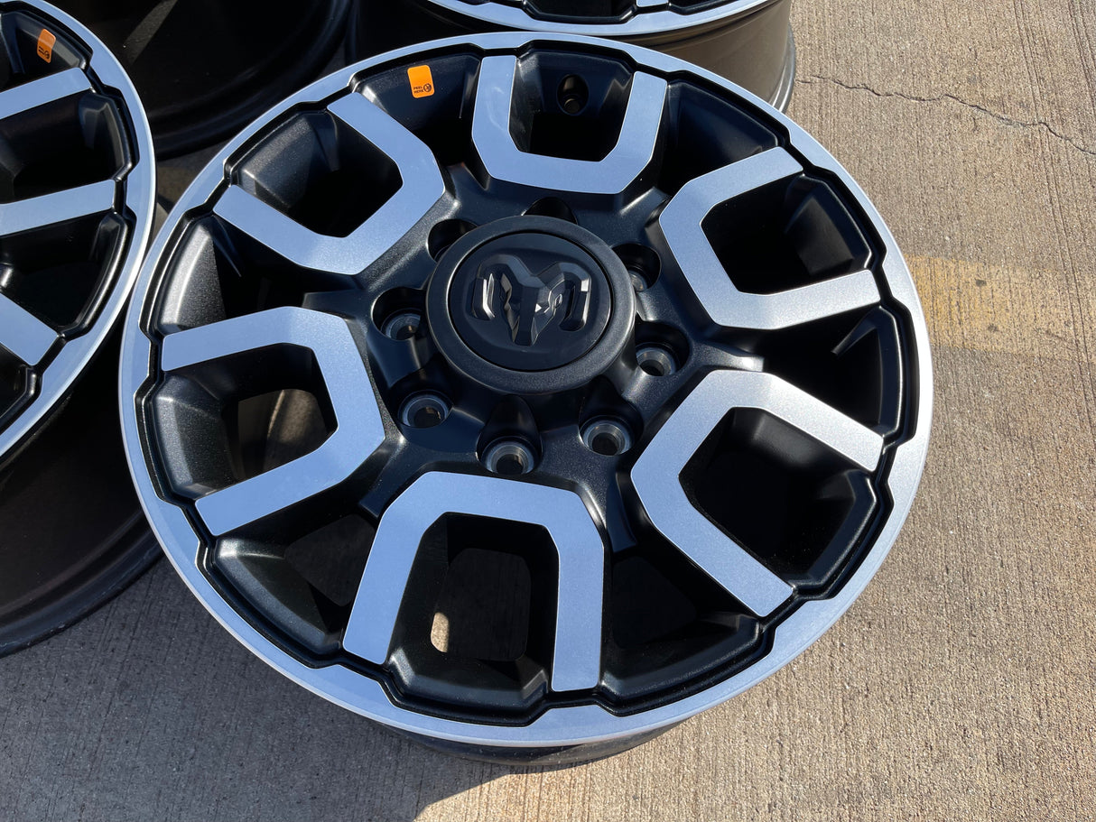 18" RAM 2500 3500 LARAMIE OEM 2694 wheels rims 2023 2024 2025 2026 NEW Texas Truck Tire