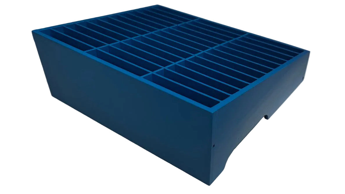 Wooden Slanted Parts Storage Organizer – Multi-Slot Bench-Top Component Tray TekShack