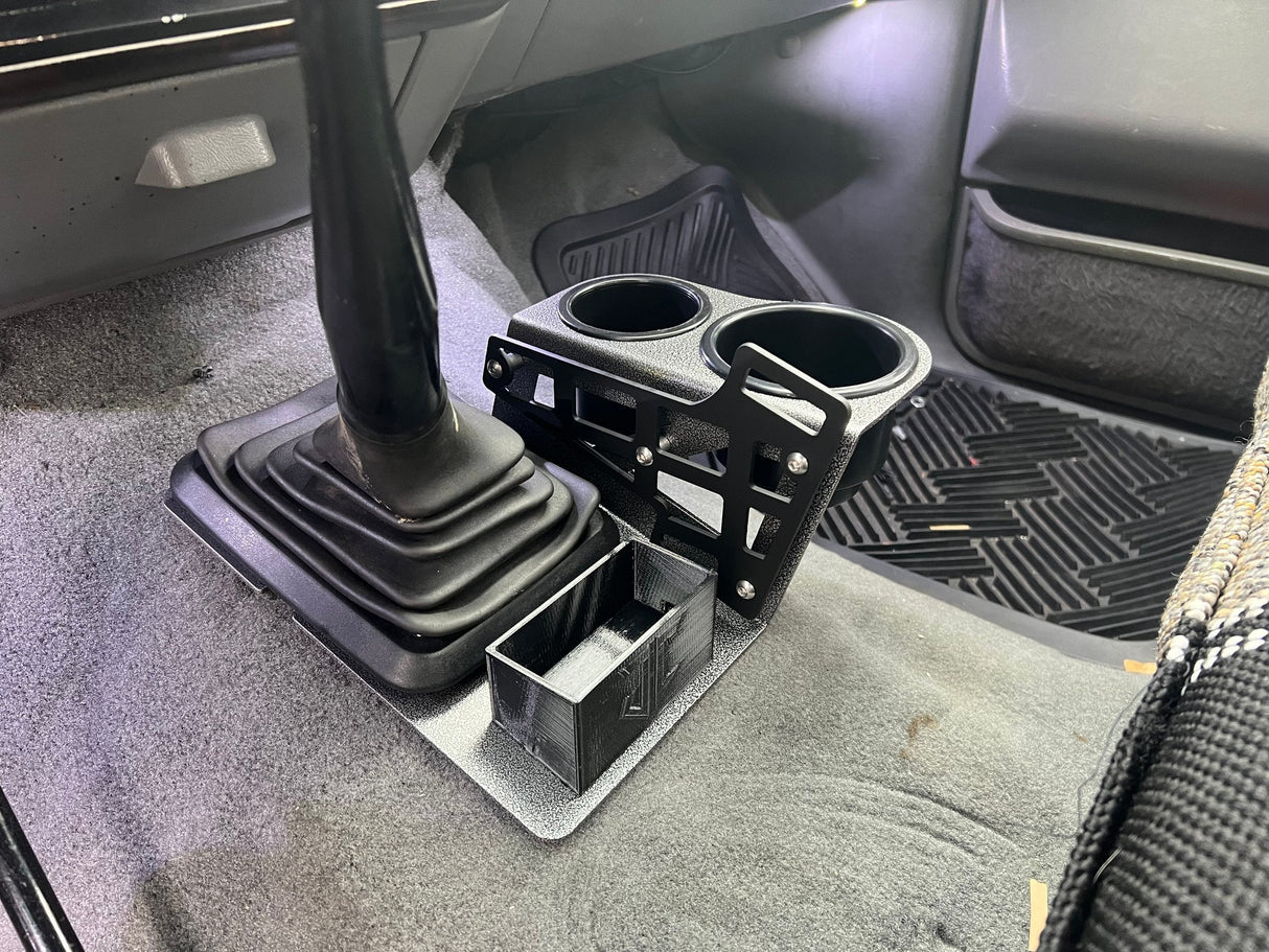 JC Customs Shifter Mounted Cup Holder - 1973-2004 Ford F-Series & Bronco JC Customs