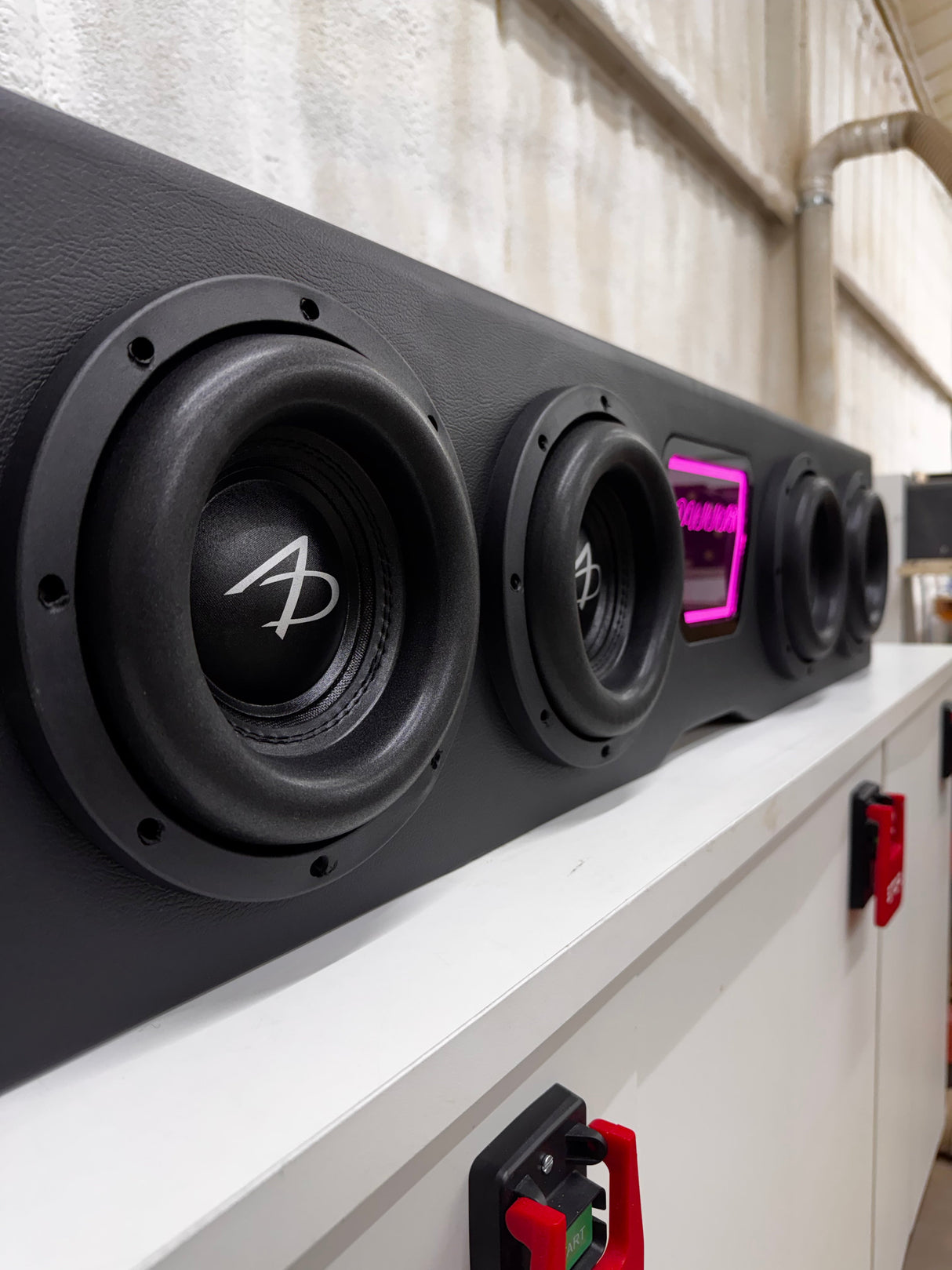 Stage 2 Ported Subwoofer Enclosure Loaded With 4 Audio Dynamics 3008's