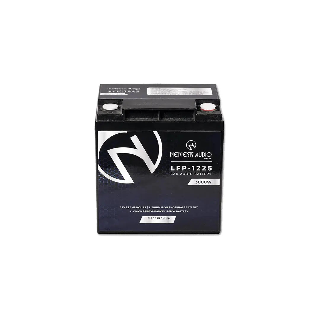 Nemesis Audio LFP-1225 3000W 12V 25Ah LiFePO4 Lithium Battery