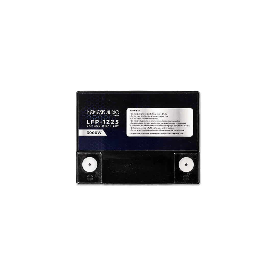 Nemesis Audio LFP-1225 3000W 12V 25Ah LiFePO4 Lithium Battery