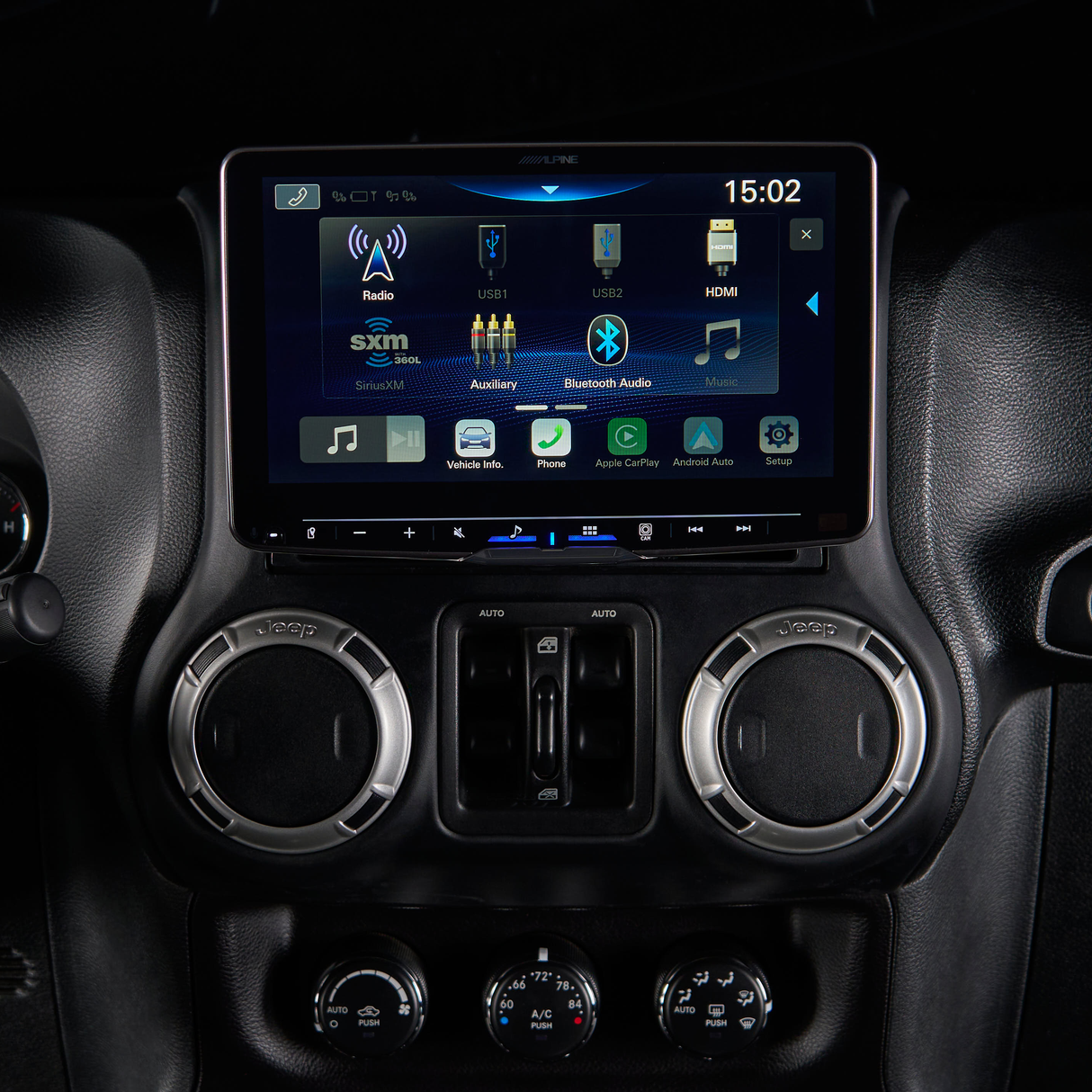Alpine iLX-F509 Plug and Play Bundle | '07-'18 Jeep JK Wranglers