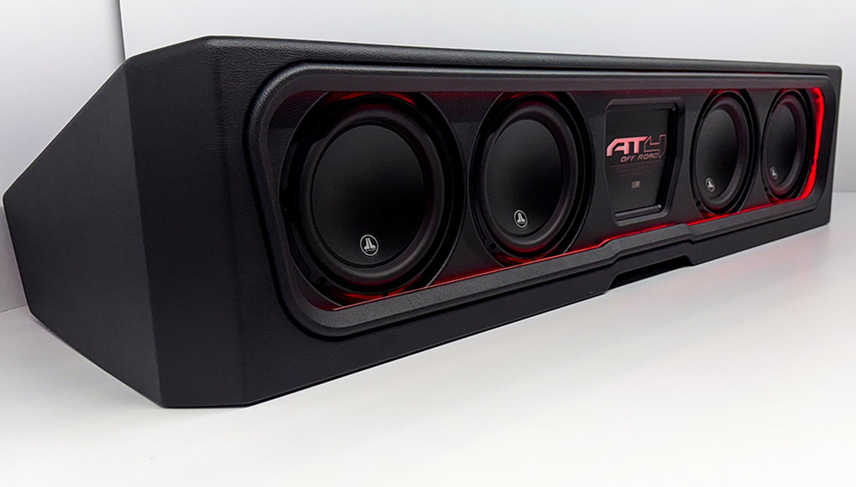 Custom JL Audio Four 8-inch Front-Firing Vented Sub Enclosure: 2019–2026 GMC & Chevy Sounds Good Stereo