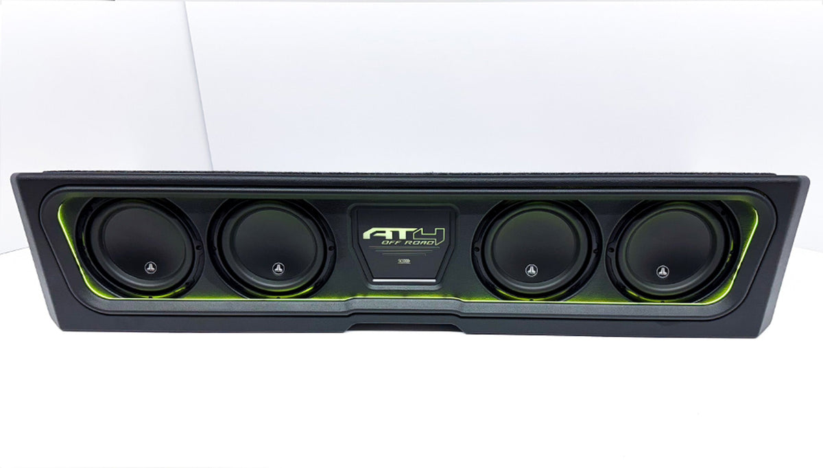 Underseat >>> JL Audio 8W3V3 Four 8-inch Hand-Crafted Subwoofer Package with Pre-Tuned Amplifier