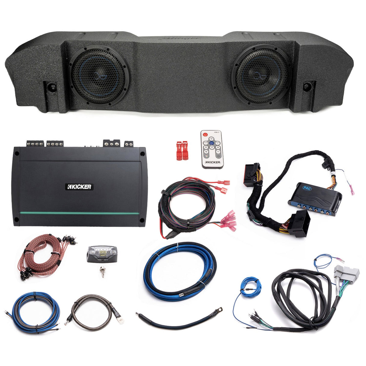 Kicker Plug & Play Marine 5-Channel Amp, Sub Bundle |'18-'23 JL Wrangler/ '20-23 JT Gladiator