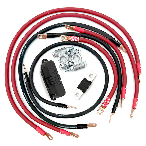 Jeep Wrangler YJ Big 7 Battery Cable Kit (1986-1995) Big7Kits