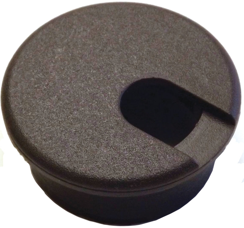 Jandorf Desk Grommet, 1-1/2 in Dia Cable, Polystyrene, Walnut Brown #61611 Jandorf